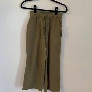 Athleta Farallon Heathered Wide Leg Crop Pants